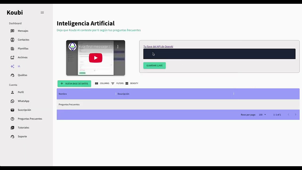 Inteligencia Artificial IA de Koubi