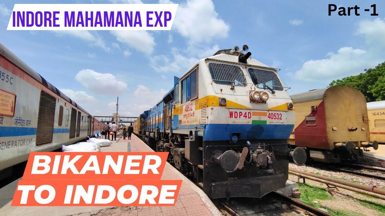 BIKANER TO INDORE (Part-1) | 19334 BIKANER MAHAMANA EXP | INDIAN RAILWAYS. #indianrailways #vlogging