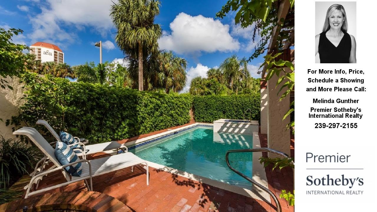 **SOLD** 501 Bay Villas Ln in Pelican Bay Naples, FL Presented by Melinda Gunther.