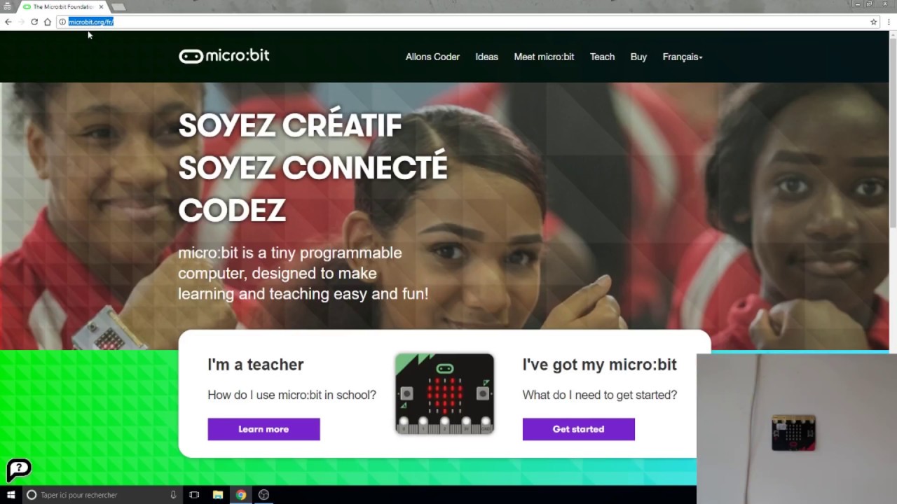 BBC micro: bit - Téléchargement d'un programme