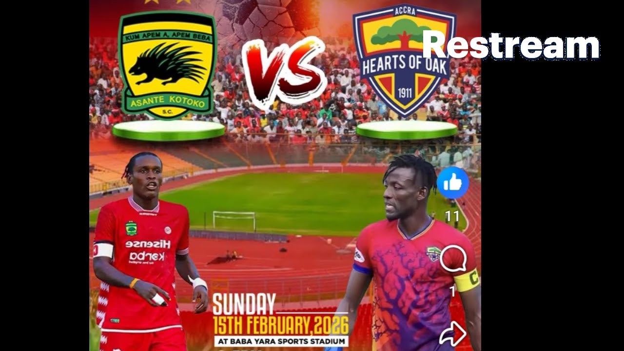 Live KOTOKO VS HEARTS OF OAK GPL MD22, February 14