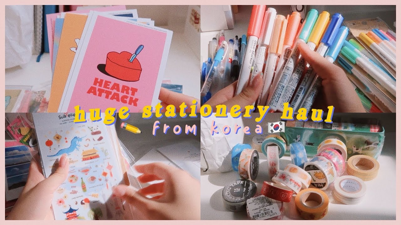 HUGE STATIONERY HAUL FROM KOREA 🇰🇷🦋 (reupload)