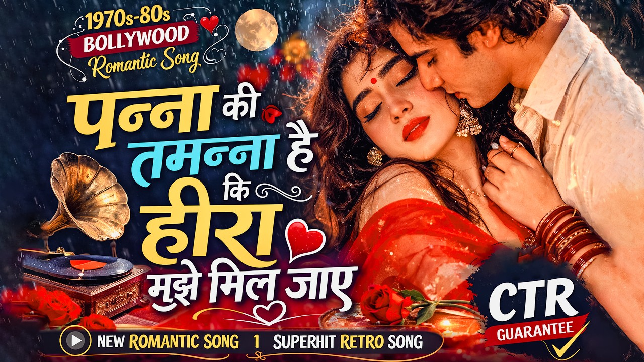 ❤️ 70s–80s Bollywood (Old Bollywood Style Romantic Song) ❤️ Panna Ki Tamanna Hai