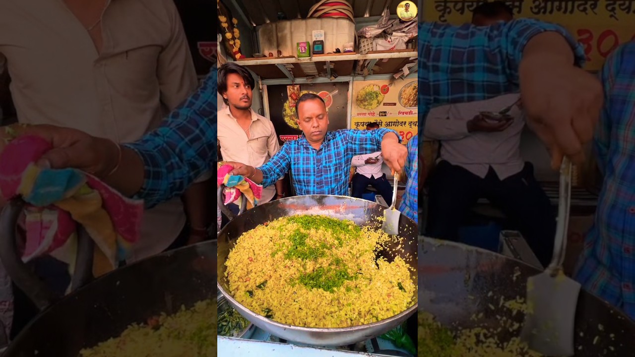 Maharashtra Ka Favourite Breakfast! Amazing Kanda Poha 🔥 #shorts
