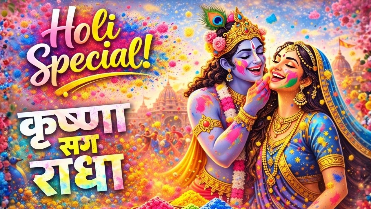 हरे कृष्ण हरे राम | वृंदावन होली उत्सव | Radha Krishna Holi Bhajan 2026