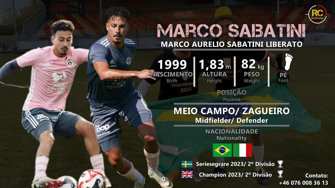 Marco Sabatini - Meio Campo / Zagueiro (Midfielder / Defender) - 2024