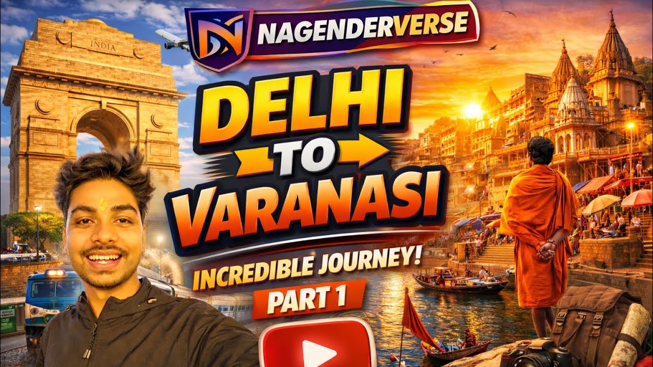 Delhi to Varanasi Train Journey 🚂Indian Train Me Public Reaction 😂