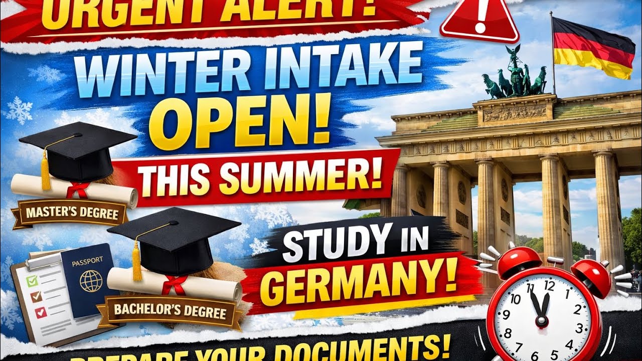 Germany Admissions OPEN 🚨 | Winter Intake 2026 | Apply for Free Universities