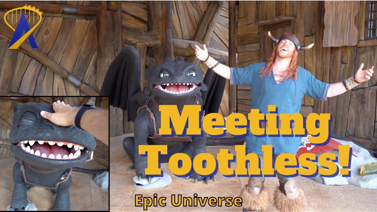 Meeting Toothless at Epic Universe