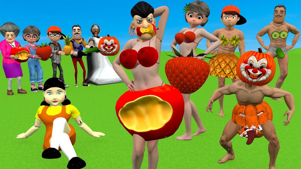 Scary Teacher 3D vs Squid Game Choose Beautiful Princess Dress vs Dressing Room 5 Times Challenger