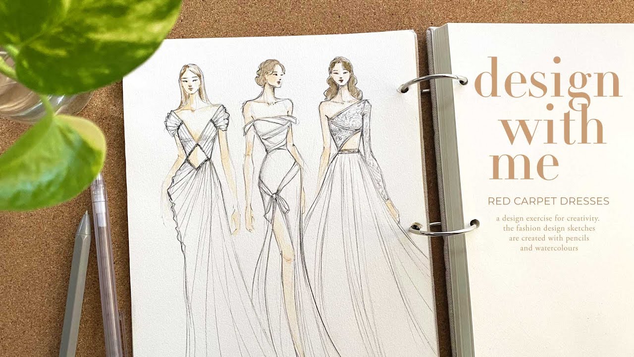 exercising creativity 🌱 design dresses with me
