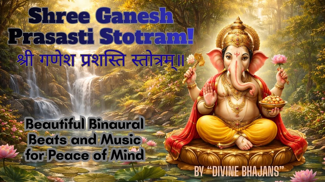 Shree Ganesh Prasasti Stotram! श्री गणेश प्रास्तावि स्तोत्रम् | मानसिक शांति हेतु बाइनॉरल म्यूज़िक |