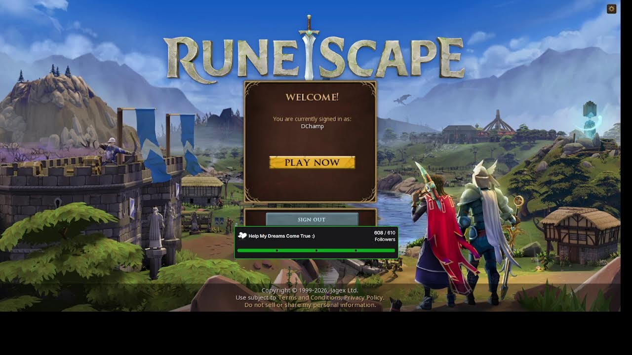 RuneScape Livestream. Come Chill and Watch