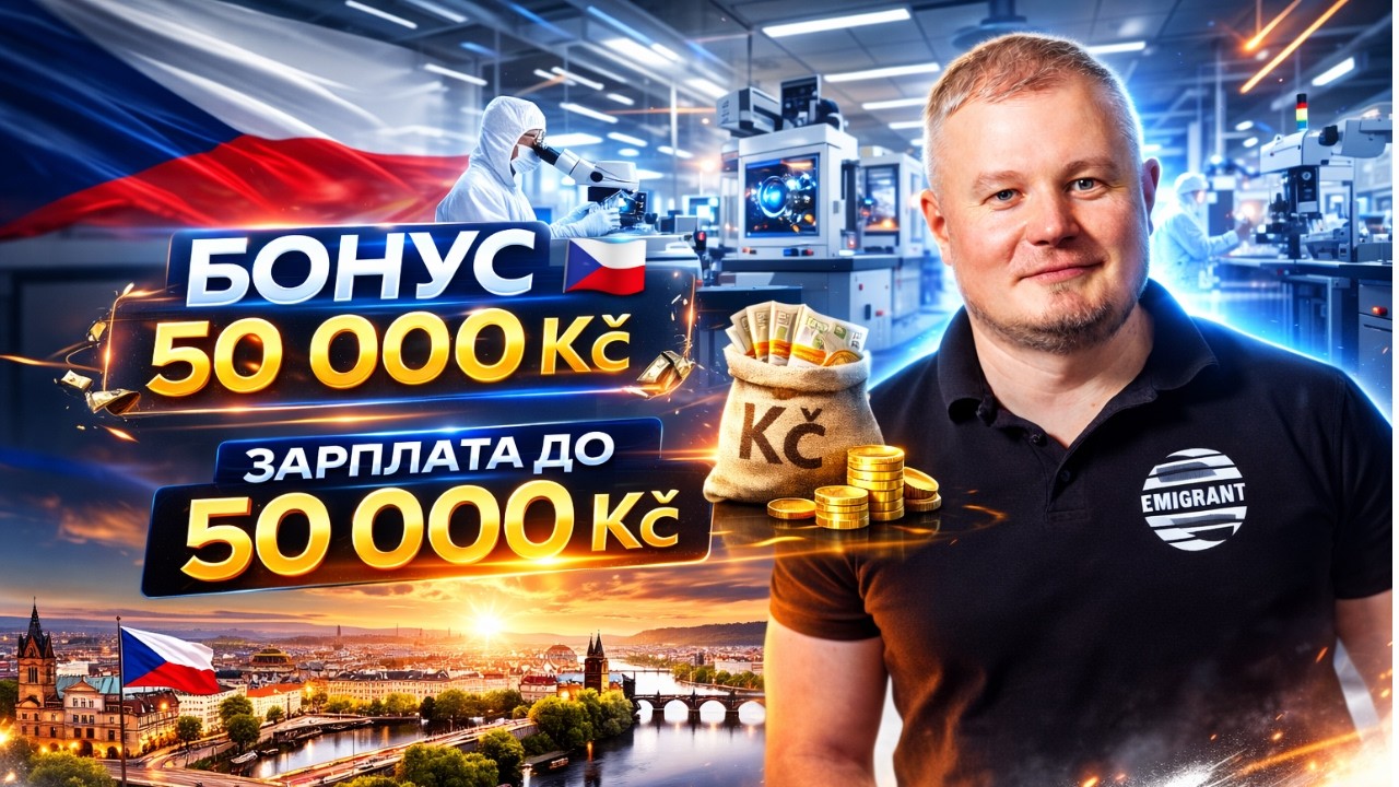 Бонус 50 000 Kč и зарплата до 50 000 Kč | Обзор завода Meopta в Чехии