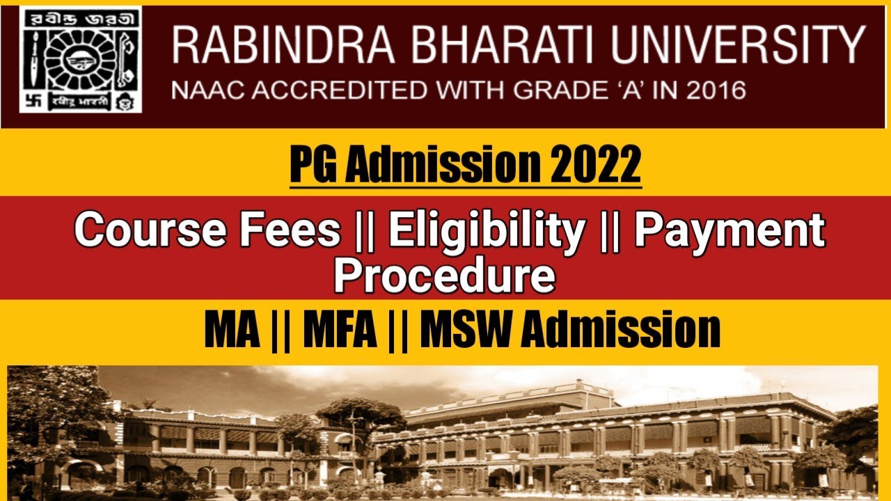 RBU PG Admission 2022|| Elegibility, Application Fees || Payment Mode|| Examination Process