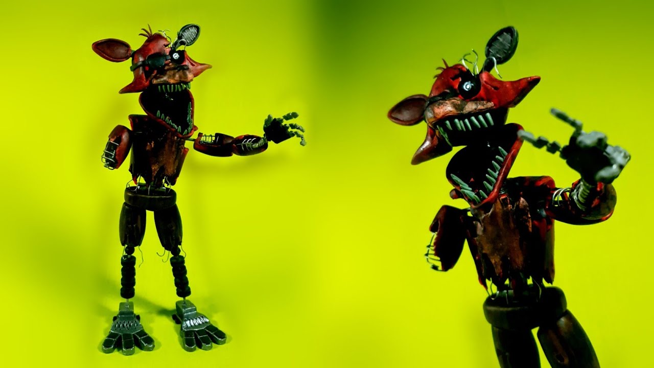 PHANTOM FOXY😱😱(FNAF 3/FNAF UCN) PLASTILINA✔✔✔ PORCELANA✔✔ POLYMER CLAY✔