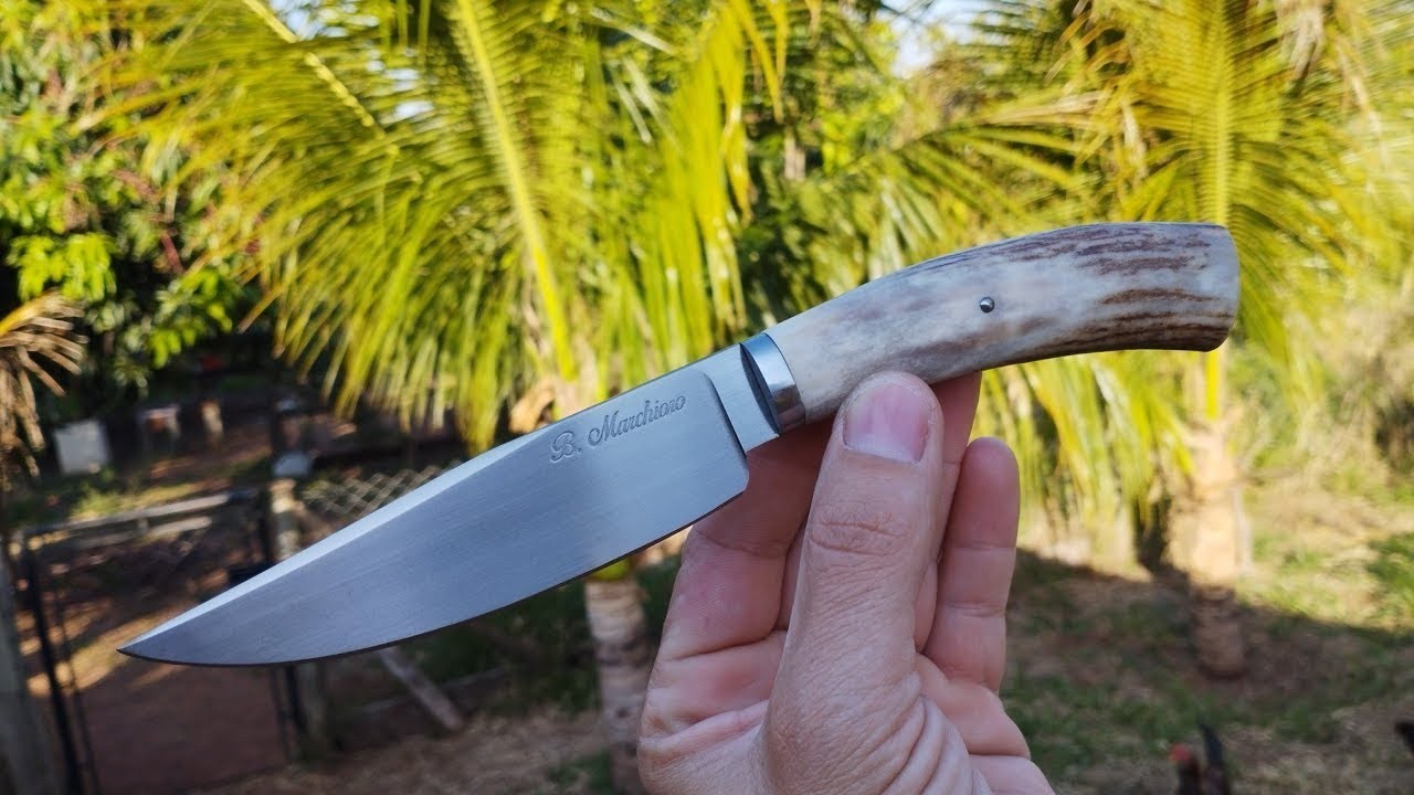 Making a knife with a deer antler handle
