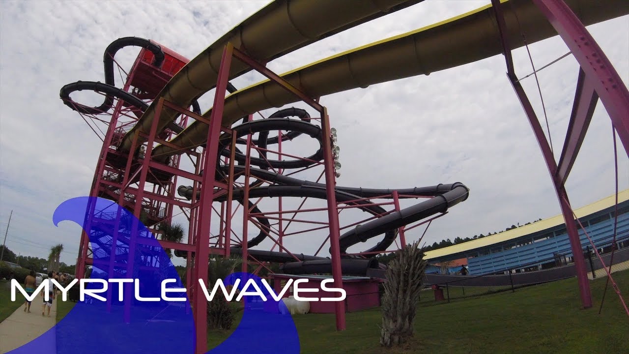ALL WATERSLIDES at Myrtle Waves Waterpark