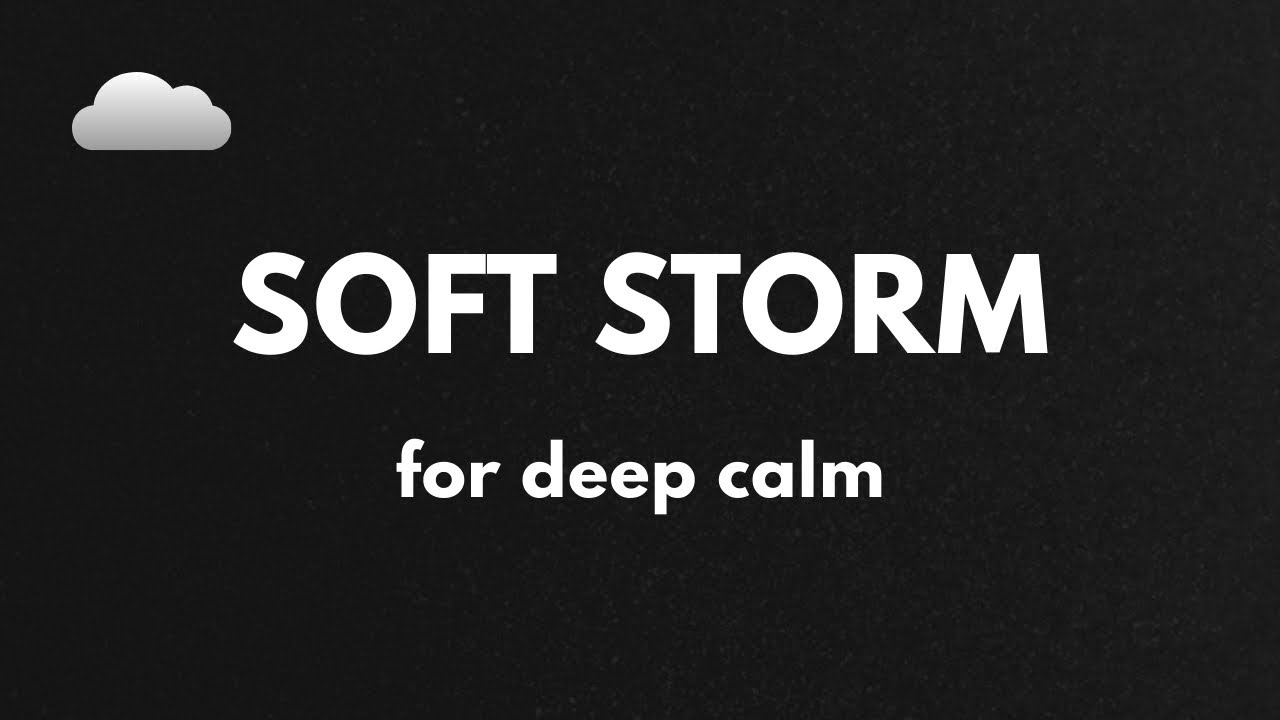 Soft Storm for Deep Calm | 6 Hours Rain Ambience - with Black Screen for Sleep and Relaxation