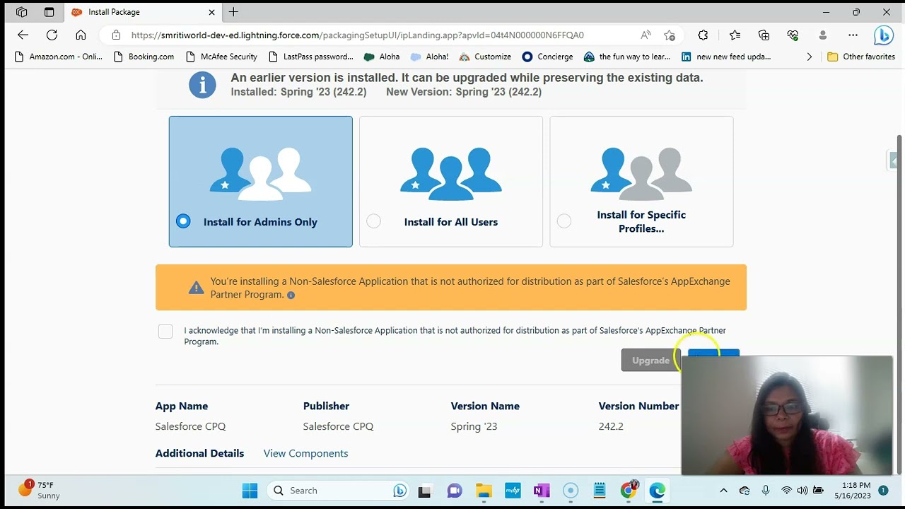 Session 2: Salesforce CPQ Installation