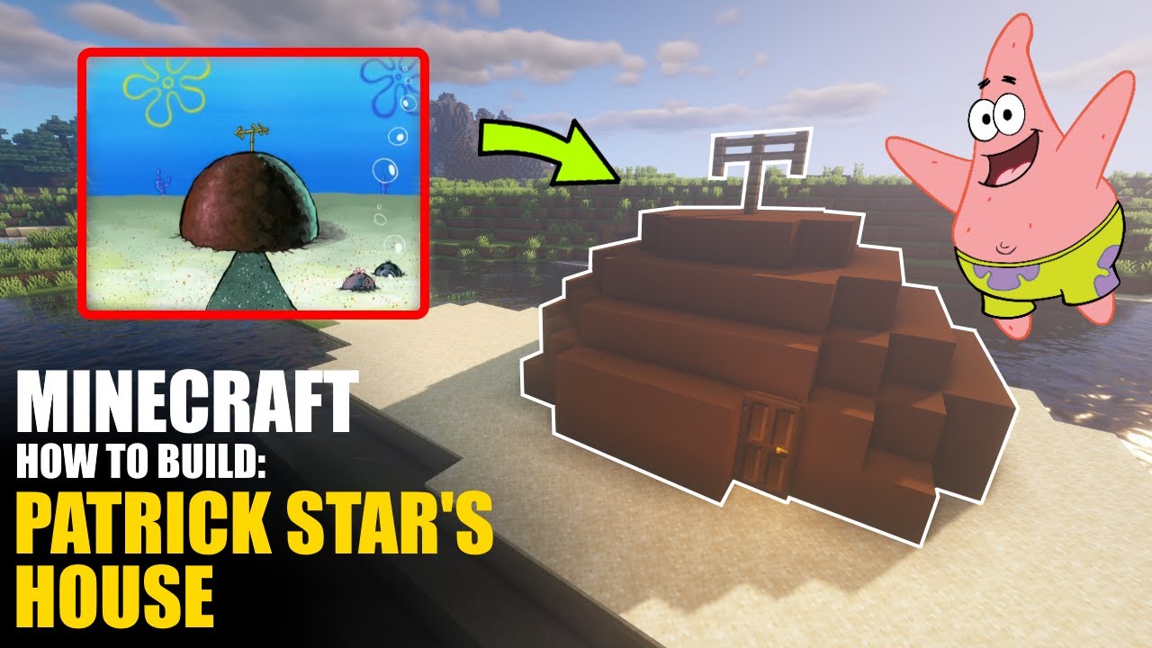 HOW TO BUILD: PATRICK STAR's HOUSE | MINECRAFT BUILDINGS #81