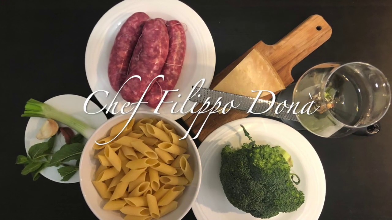Pennone broccoli e salsiccia Chef Filippo Donà