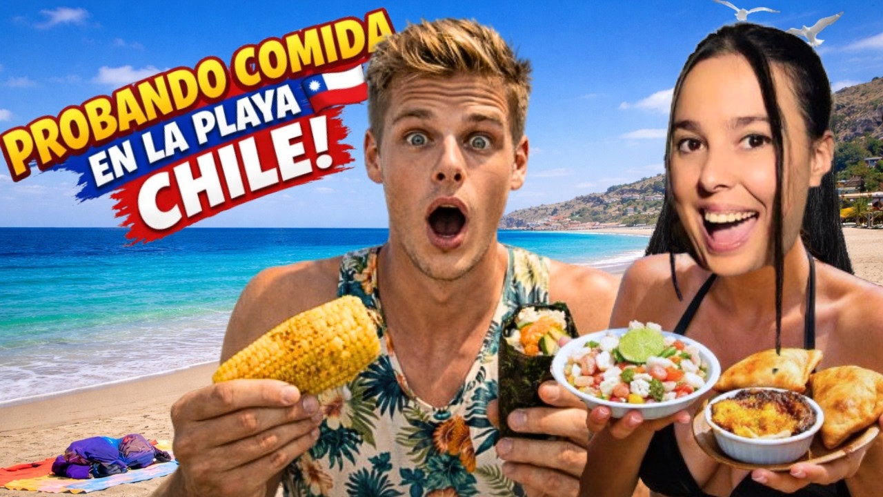 ¿Esto se come en las PLAYAS DE CHILE? Probando COMIDA CHILENA