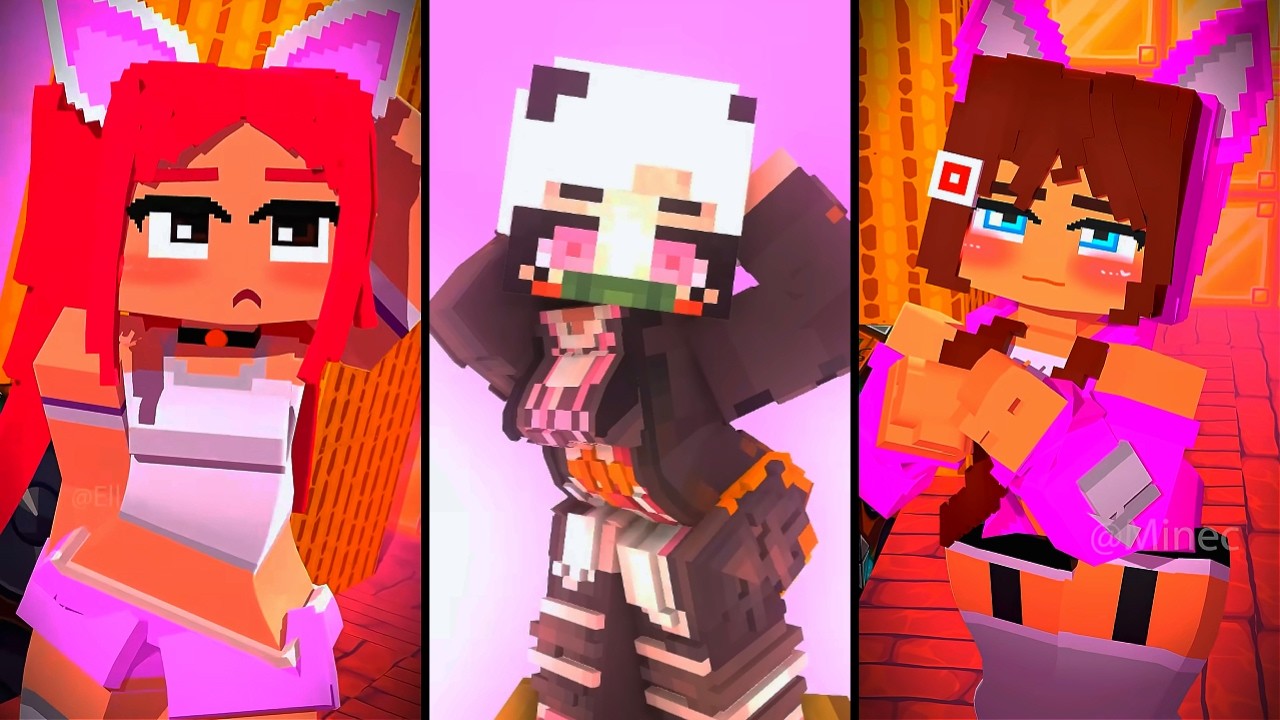 The Minecrafts Dark JJ Sisters vs Mira Left or Right || - Minecrafts Mix