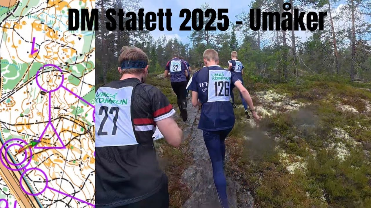 DM Stafett Västerbotten 2025 sträcka 1 - headcam + commentary
