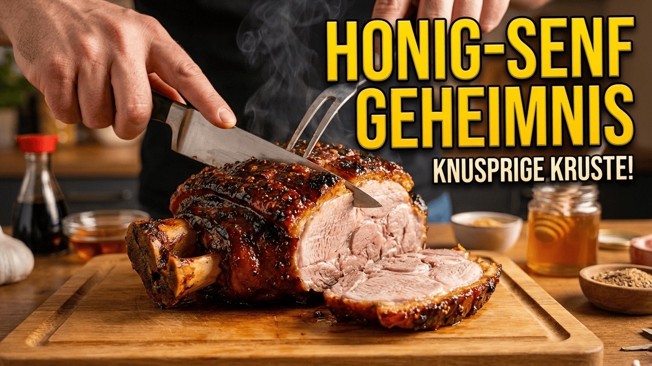 Ich habe noch nie so eine leckere Schweinekeule gegessen! Honig-Senf-Geheimnis