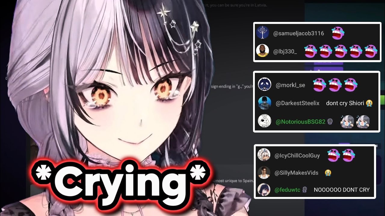 Shiori Crying at the Beginning of the Stream [ Hololive ]