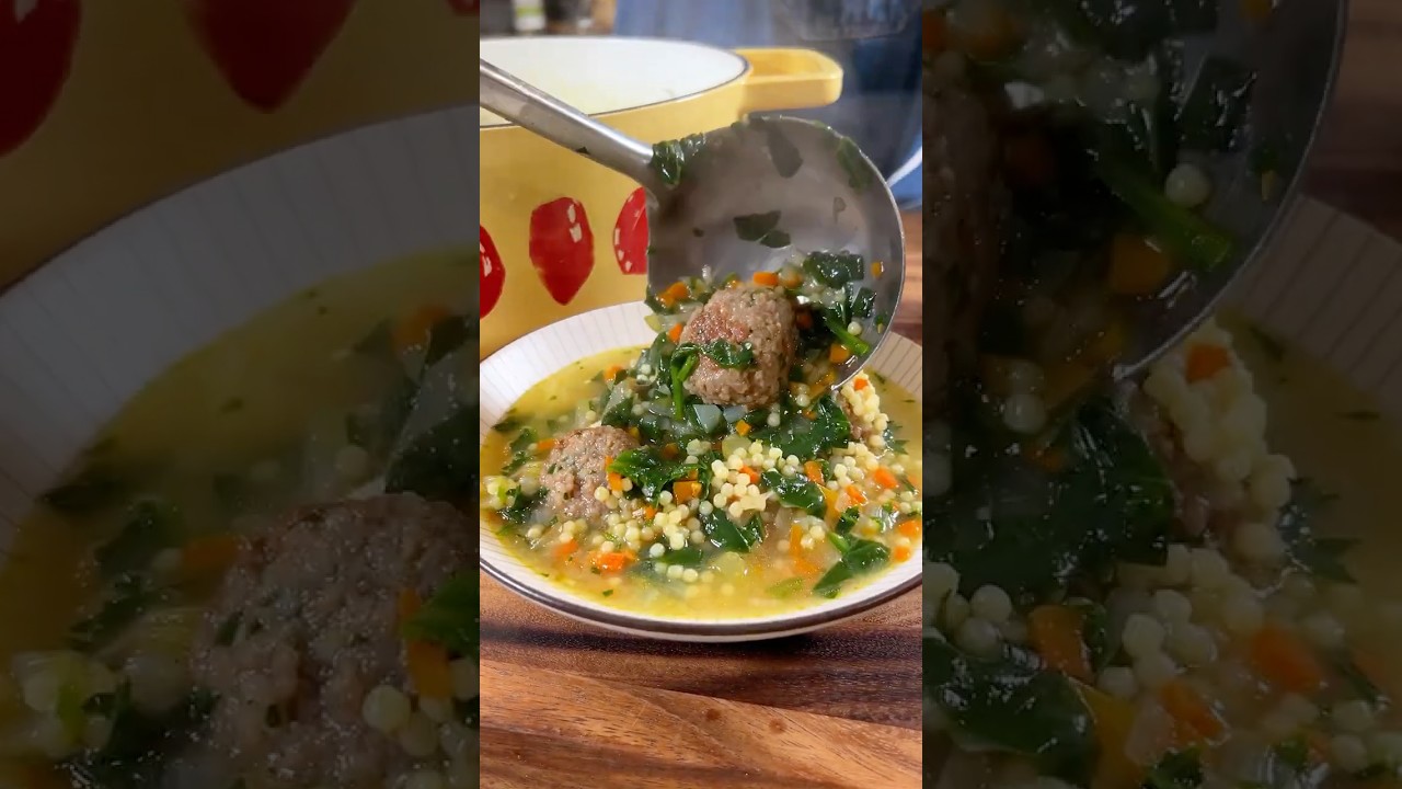 We are finally getting married and made this soup to celebrate! (Italian Wedding Soup Recipe)