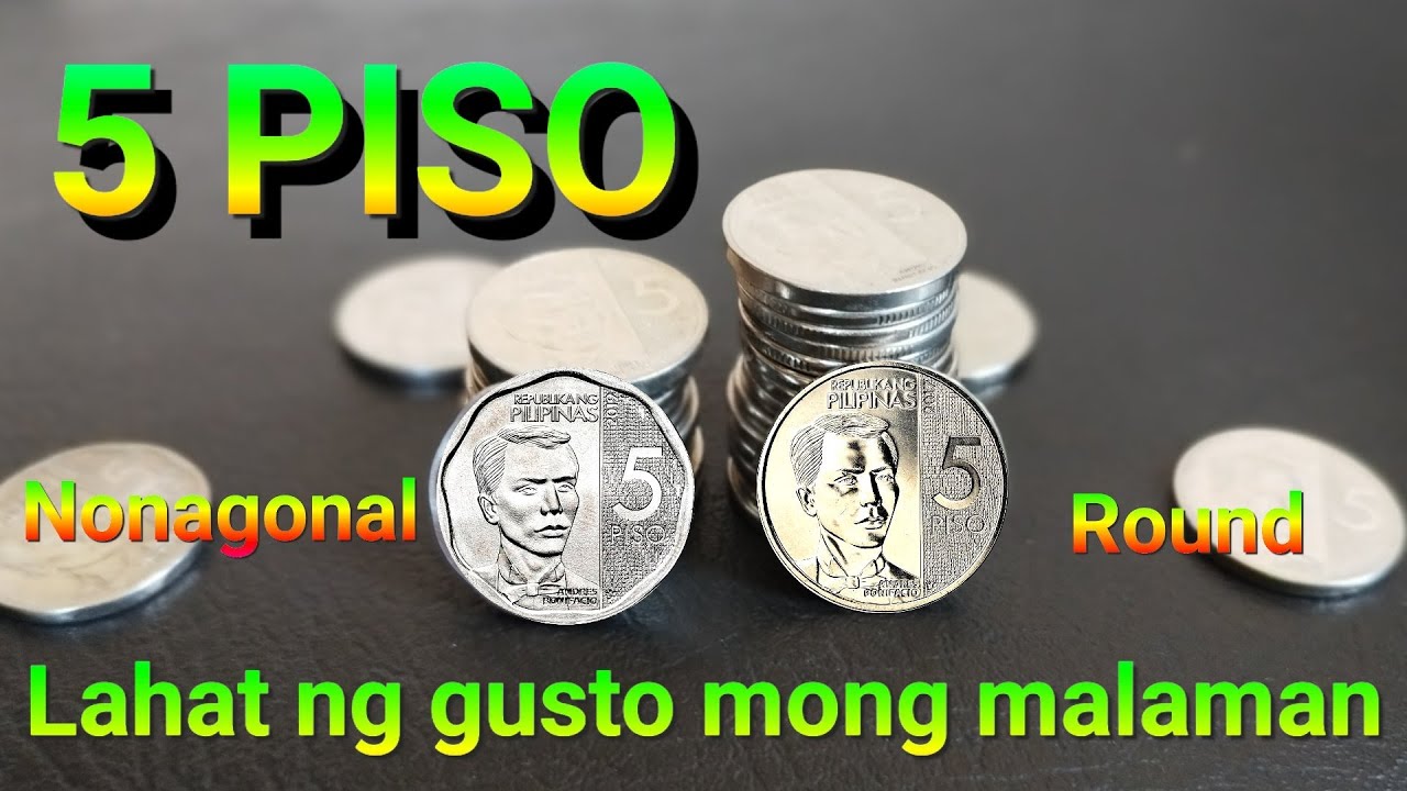 Magkano na ba ang halaga ng nonagonal at round na 5 piso ngc series #coin #barya #5piso