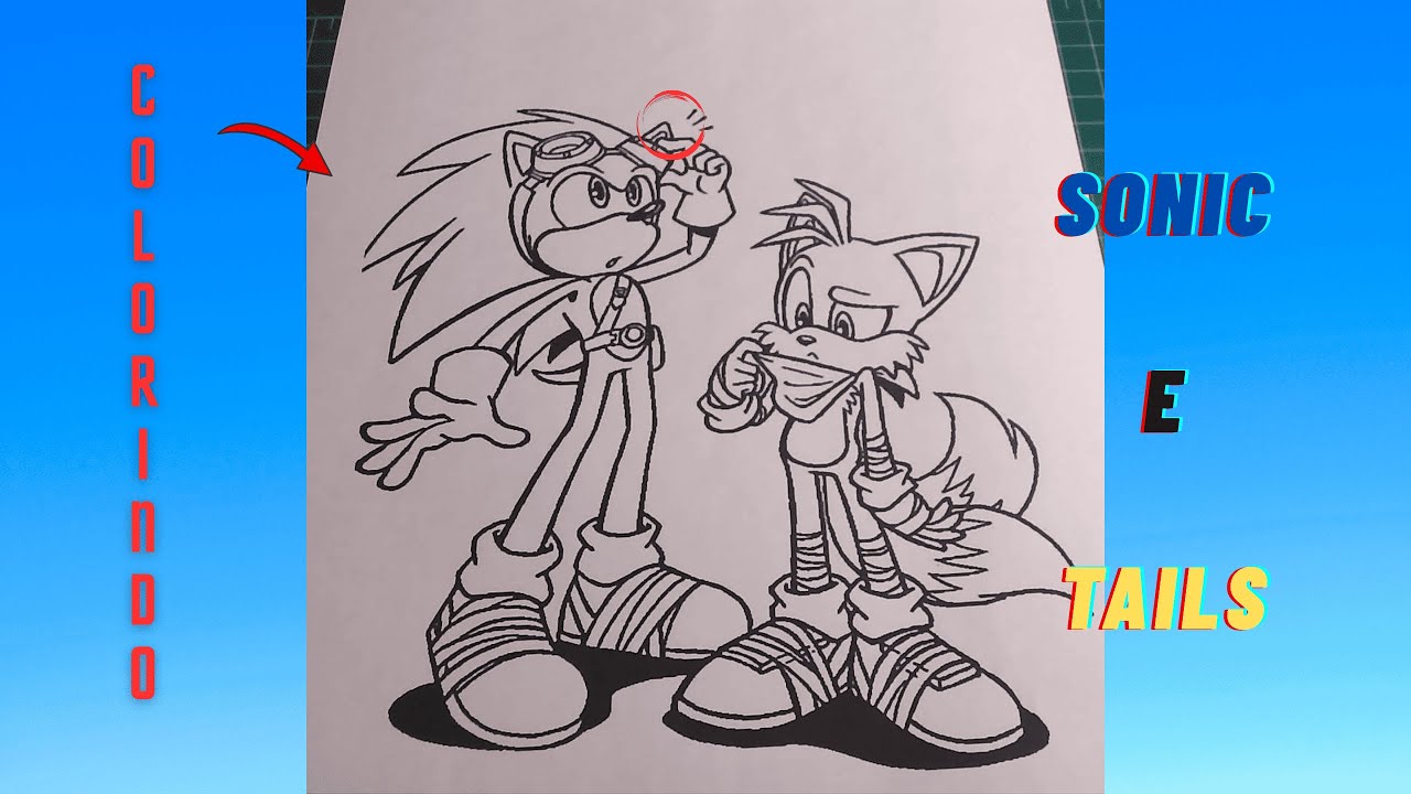 Colorindo Sonic e Tails