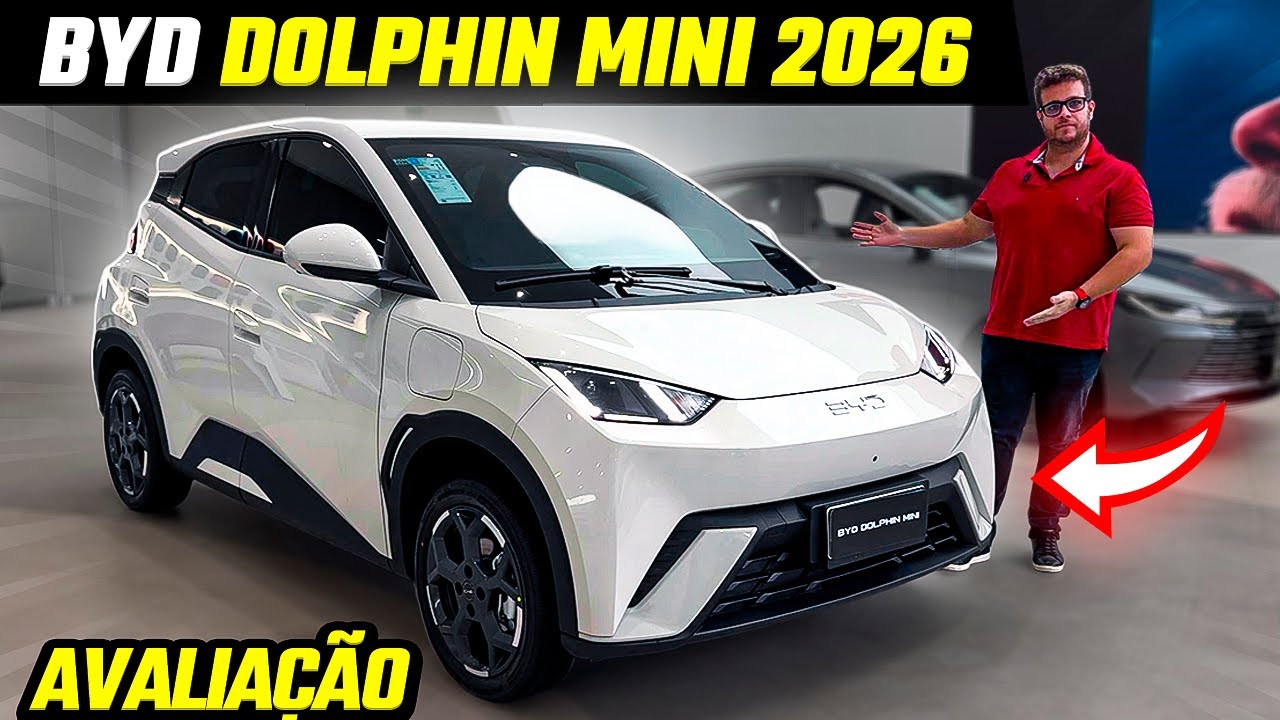 AVALIAÇÃO NOVO BYD DOLPHIN MINI 2026 CHEGA MAIS BARATO!