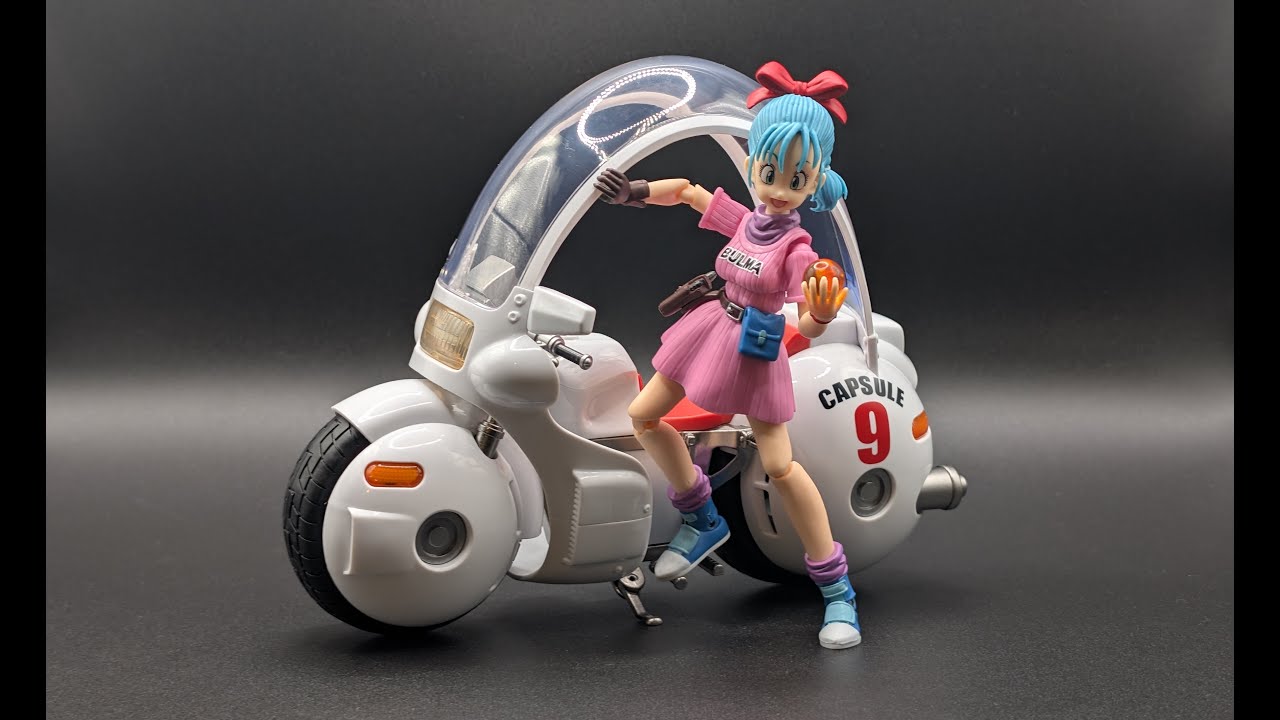SH FIGUARTS DRAGON BALL BULMA&acute;S MOTORCYCLE HOIPOI CAPSULE 9 REPLICA