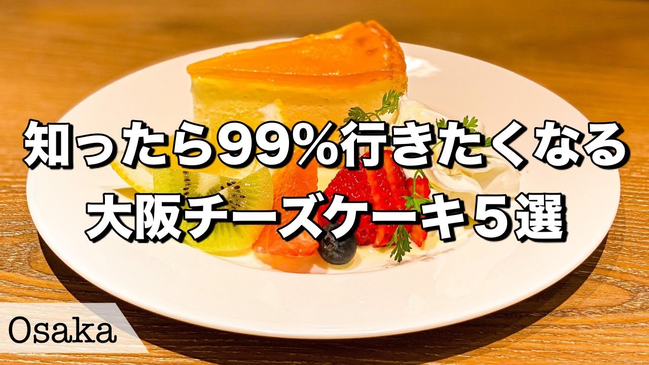 【大阪チーズケーキ】大阪の美味しすぎるチーズケーキ５選！【大阪グルメ/大阪ケーキ/グルメvlog】