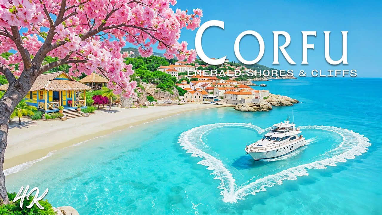 [4K] Corfu 2026 🇬🇷 Timeless Coastal Views & Tranquil Island Vibes with Deep House Chill Beats