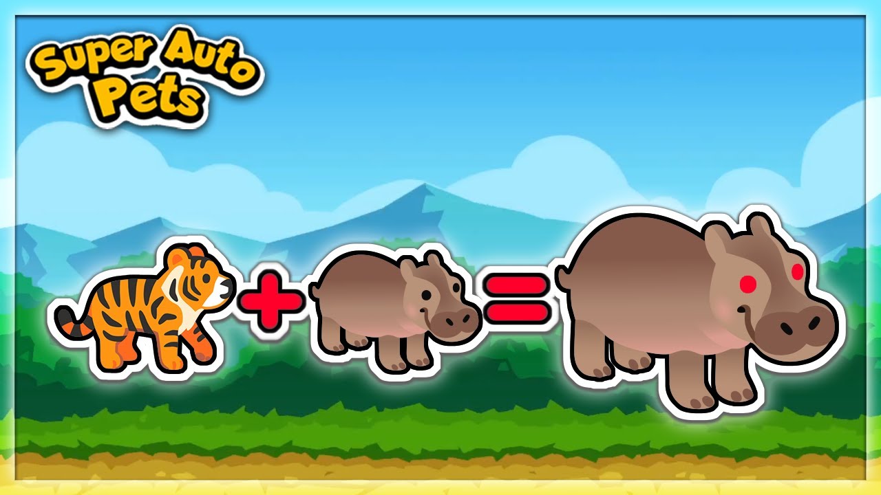 Getting MASSIVE With The Tiger Hippo Combo in Super Auto Pets