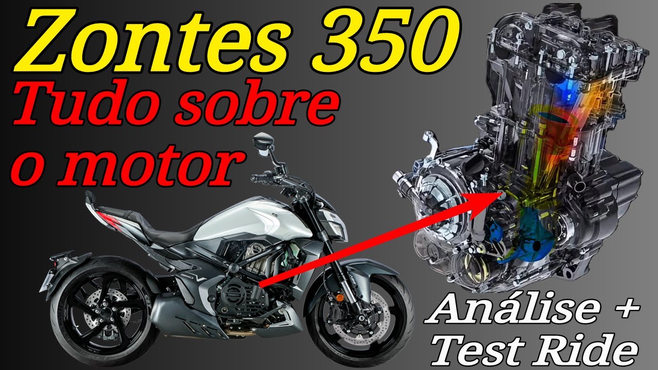 Motor Zontes 350 - Potência de sobra, desprovida de torque - Análise e teste real na Zontes S350
