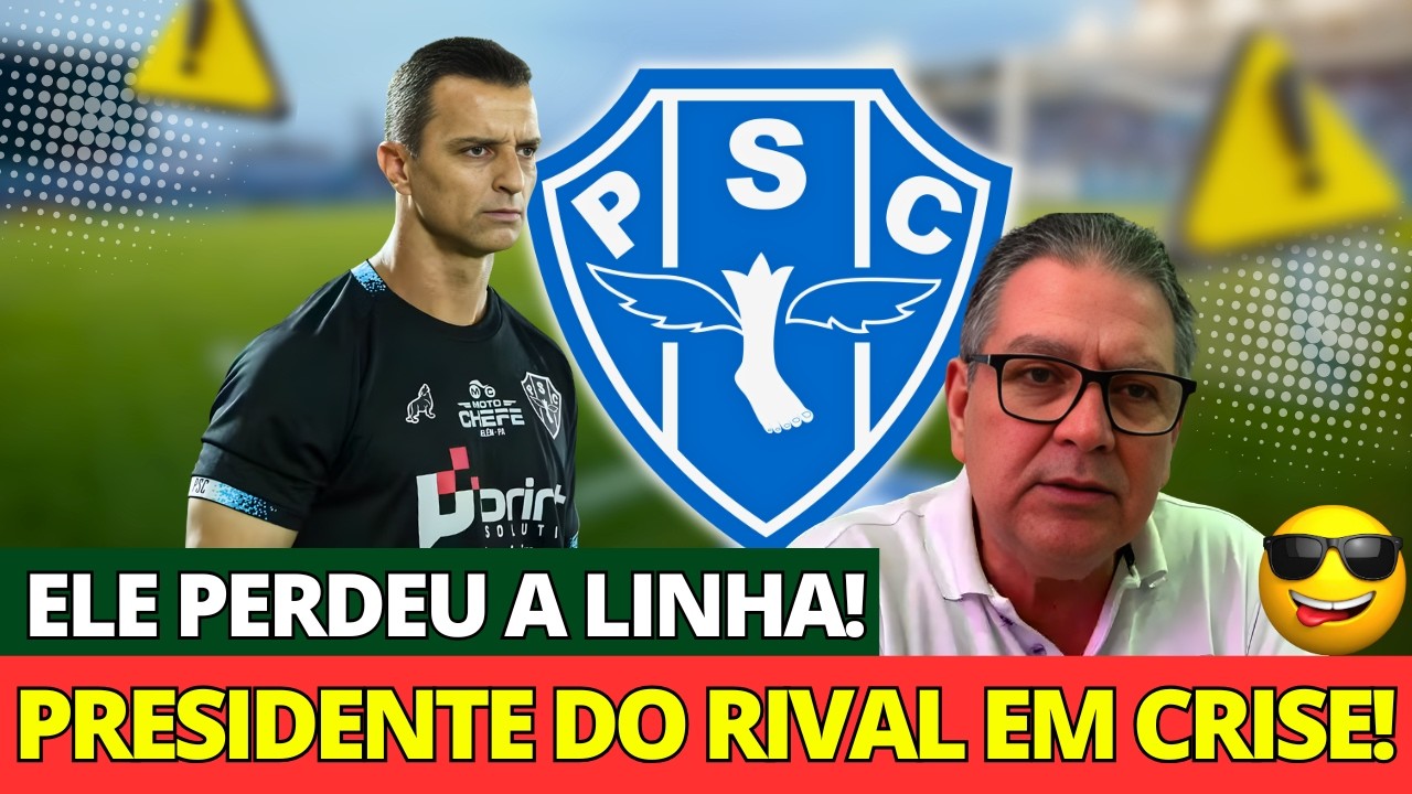 💣 DESESPERO TOTAL! O DESABAFO DO PRESIDENTE RIVAL QUE PERDEU A LINHA E CHOCOU O PARÁ! PAYSANDU SC