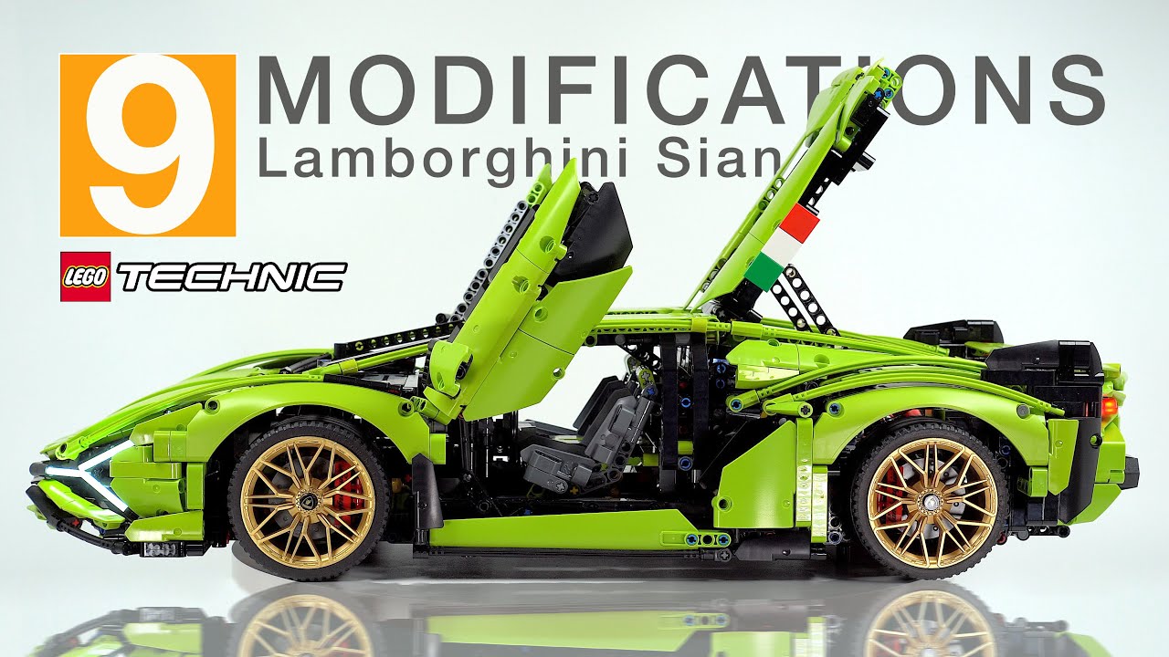 [Lego] 9 Modifications for Lamborghini Sian to make it look better (#42115) [4K]
