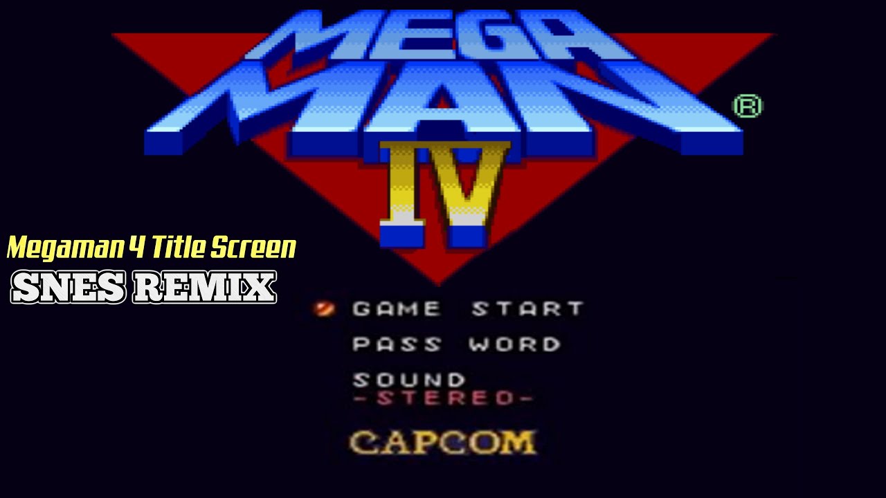Mega Man 4 Title Screen (Megaman 7 SNES Remix)