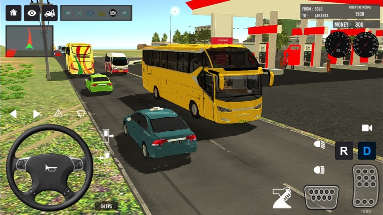 Euro Bus Driving Game Public Transportation 2025 Indonesia Bus Simulator Android Gameplay