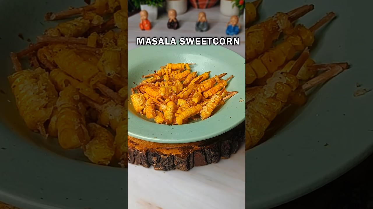 Masala SweetCorn Recipe | Street Style Flavour | Quick Chatpata Snack | Rainy Day Special #shorts