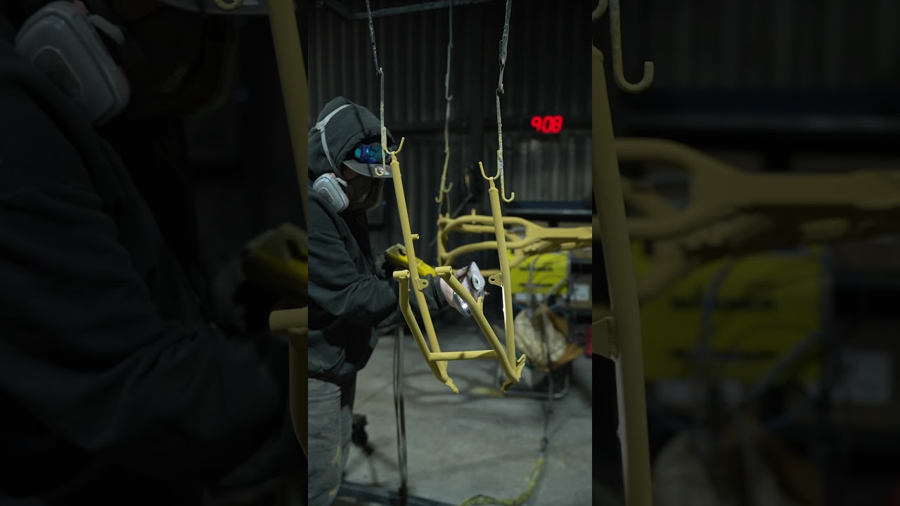 Excited to see this in action!! Dirt bike frame going gold🔥
