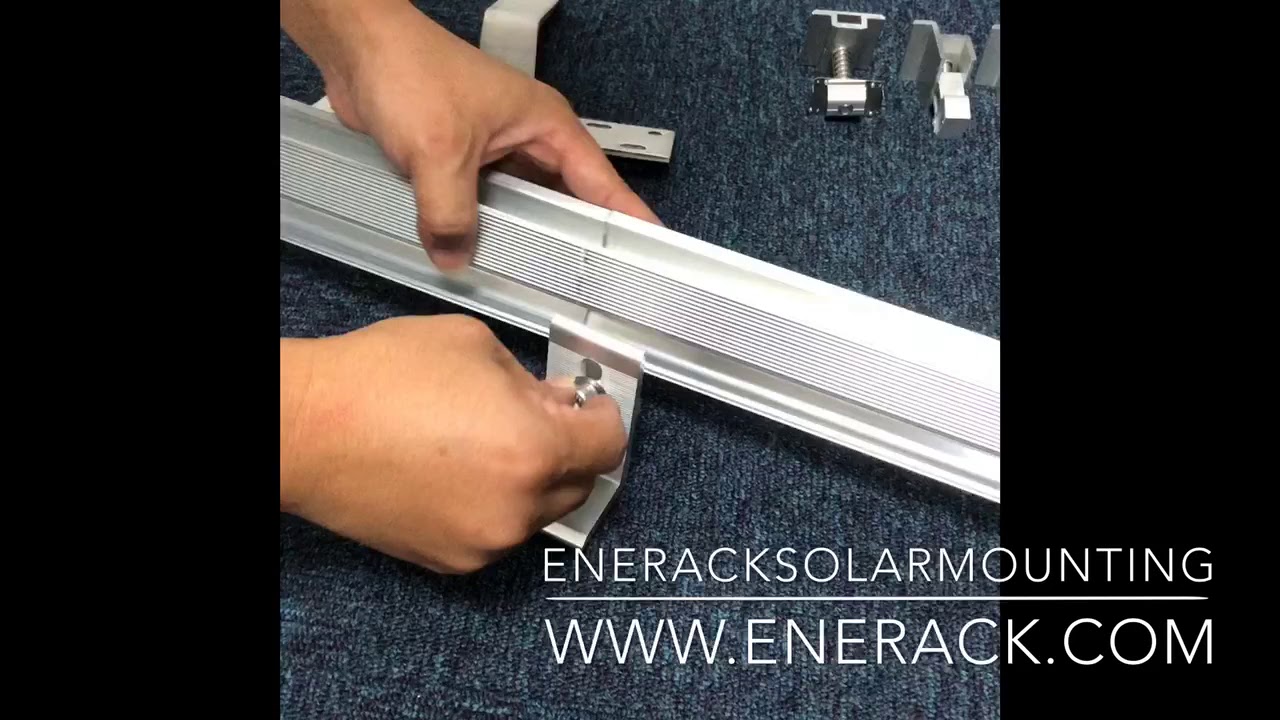 How to install ENERACK solar mounting kits ?