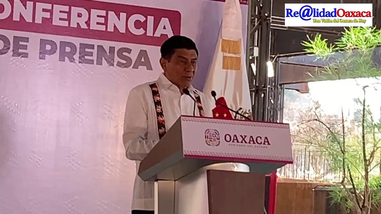Conferencia mañanera del Gobierno de Oaxaca