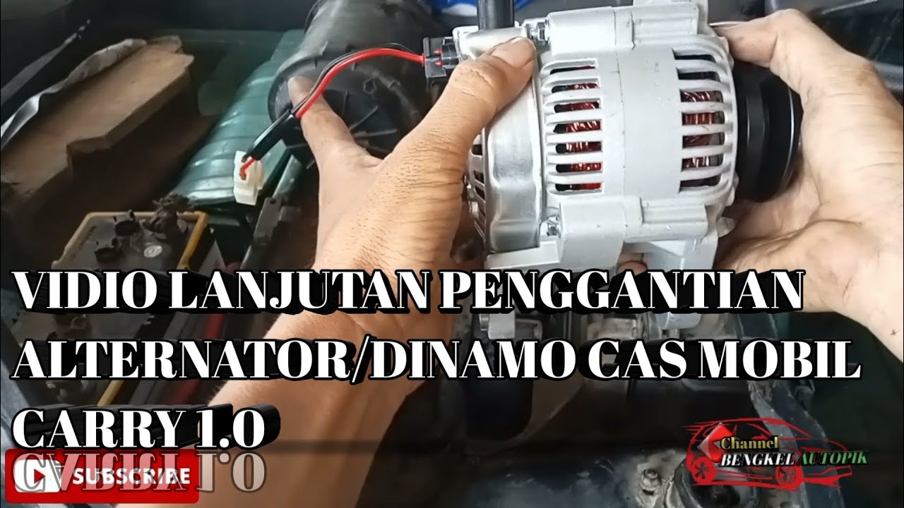 CARA PENGGANTIAN DINAMO CAS MOBIL CARRY 1.0 paling mudah@Bengkel Autopik #alternatör