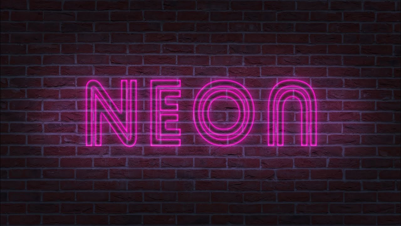 Neon text effect | Photoshop Tutorials - Destiny of Tutorials